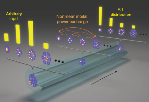 Figure for “Direct observations of thermalization to a Rayleigh–Jeans distribution in multimode optical fibres”